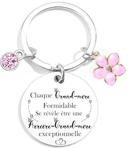 MNBVBV Cadeau Future Arrière-grand-mère Porte clef Chaque Grand-mère Formidable Se Révèle Être Une Arrière-grand-mère Exceptionnelle Surprise Annonce Grossesse Garçon/Fille Naissance Bébé