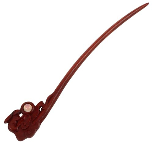 Generisch Haarnadel haarschmuck Haarstab aus Holz Haarstäbchen aus Holz japanischer Haarstab dekoratives Haarstäbchen asiatische Haaraccessoires Haarstäbe für Frauen Haarstock Light Brown