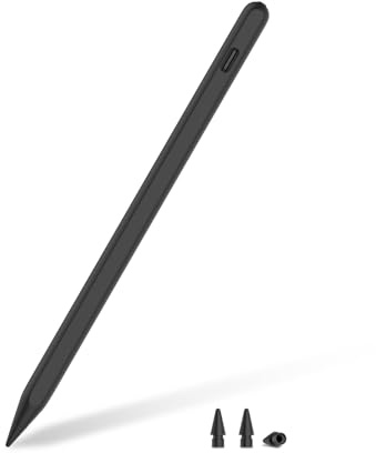 Pencil for iPad mini A17 Pro 7/6/5, Fast Charge Palm Rejection Tilt Sensitivity 20H Battery Life Stylus Pen for iPad mini 5-7th, iPad 6th-11th A16, Air 3rd-7th M2 M3, Pro 13/12.9/11 M4