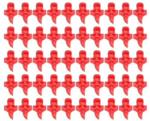 WUSJCOF 100 Piezas Mini Aspersores Micro Nebulizadores, Difusores de Agua 360 Grados para Riego por Goteo, Sistema de Riego para Jardín, Huerto y Cultivo Hidropónico