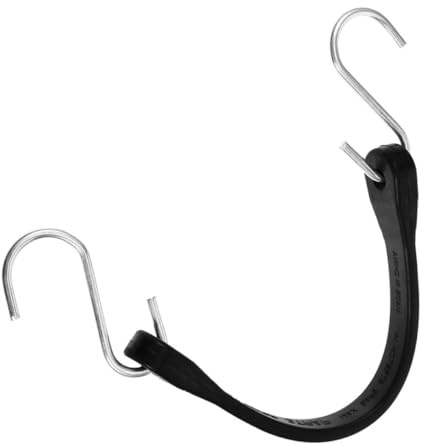 FUNOMOCYA Correa Elástica De Goma para Lonas con Ganchos Metálicos Fácil De Instalar y Quitar para Atar Desechos De Jardín