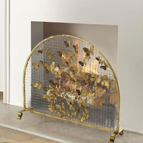 cdpdmai Fireplace Guard Protezione antincendio Griglia Parascintille per Camino, Protezione per Stufa e Caminetti Parascintille Camino, Parascintille per Camino a Legna, Paraschizzi per Caminetto