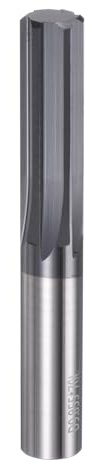 QUARKZMAN Alesatore A Pressione In Carburo 0.388 (9.86mm) Diametro A Scanalature Dritte Codolo Cilindrico Utensile Per Alesatura Per Metalli E Torni Centri Di Lavorazione CNC Nero