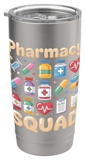 Squadra Farmacista per Uomini Donne Scuola Farmacia Studente Bicchiere termico in acciaio inox doppia parete
