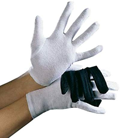 Festartikel Müller Handschuhe Herrengröße, Baumwolle, weiß