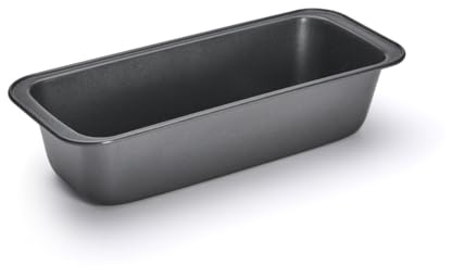 De Buyer Acciaio Antiaderente Stampo Rettangolare plumcke con Bordi stondati, 26 cm, 4715.26, Inossidabile, Nero, Lunghezza cm 26, larghezza cm 10