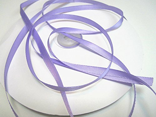 CaPiSo 100m Schleifenband 6mm Geschenkband Stoffband Dekoband Dekoration Hochzeit Glückwünsche Weihnachten (100m, Flieder)