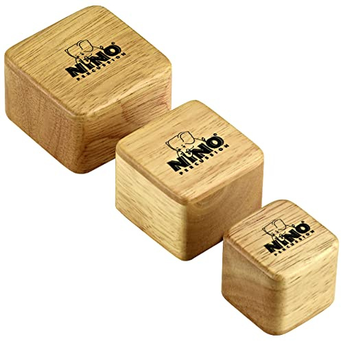 Nino Percussion Square Wood Shaker, Natur (NINO507)