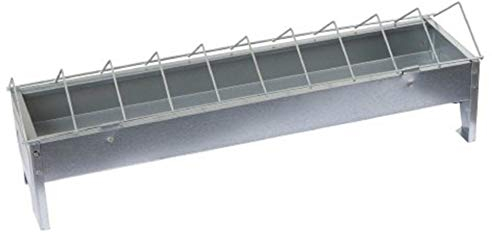 Kerbl 71301 Futtertrog verzinkt 50 cm, 10 cm breit für Hühner
