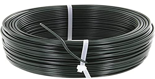 Spanndraht, Kunststoff beschichtetes, verzinkt, Länge 100 m, Durchmesser 2,6 mm, grün