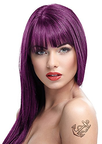 Crazy Color Coloration Semi-Permanente Couleur Vibrante 100ml (Aubergine - Violet Foncé) - Pack de 2