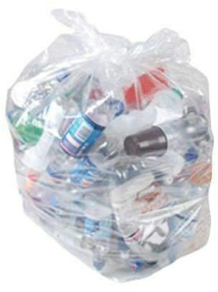 100 x Clear STANDARD DUTY 160 GAUGE Refuse Sacks/Bags Strong Bin Liners Rubbish Bag