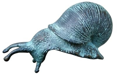 Generisch Bronze-Skulptur Schnecke | klein | nach unten kriechend | 7x3x6cm