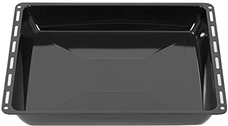 ICQN Backblech 422 x 370 x 45 mm, Emailliert Fettpfanne für Backofen und Herd, Passend für ELECTROLUX, AEG, IKEA, ZANUSSI, JUNO, ZOPPAS Kratzfest & Rostfrei, 42,2x37x4,5 cm