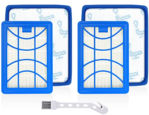 Rebirthcare 2 stück filter für philips powerpro expert fc9729 fc9741 fc9742 fc9743 fc9744 fc9745 fc9746 staubsauger ersatzfilter ersatzteile zubehör power cyclone 8 filter,ersetzt fc8003/01 fc6042/01