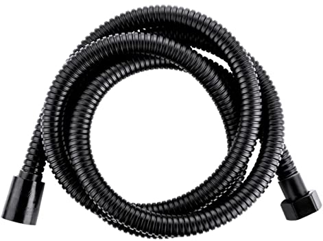 Duschschlauch, 150cm Brauseschlauch für Handbrause Duschschlauch mit Verdrehschutz für Handbrause Universal Knickfest Duschschlauch Schwarz