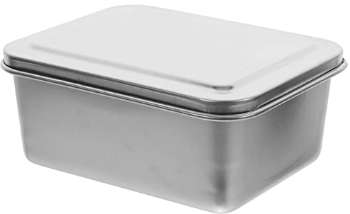 Kichvoe 1set Teglie Per Torta Acciaio Inossidabile Con Coperchio Stampo Per Tiramisu Per Forno e Servizio Dessert Resistente e Pratico Per Uso Quotidiano