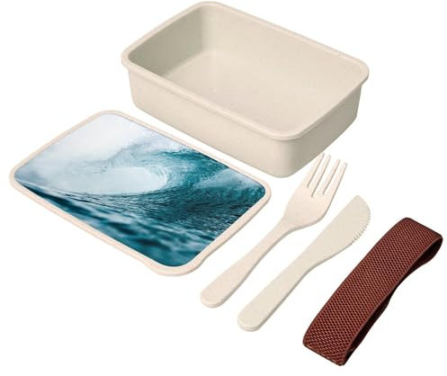 Lunch Box Lunchbox mit Besteck, Welle, Meer, Ozean, Wasser, Foto, Meer, Tauchen, Surfen, Bali – 700 ml