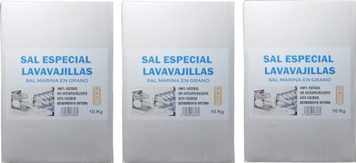 Sal Para Lavavajillas Marina Grano 10 Kg (3 Unidades)