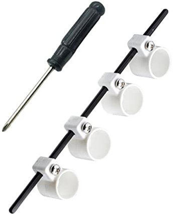 FOMIYES Écarteur de Doigts 4 Protège-doigts pour Guitare et Ukulélé en Abs Blanc et Soulage la Douleur Renforce la Force des Doigts pour Débutants Adultes