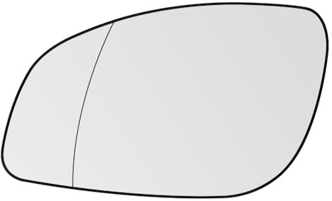 SENZEAL Spiegelglas Links Fahrerseite Beheizbar mit Trägerplatte für Opel Vectra C 2002-2008 Signum 2003-2008 1428701 24438120 Außenspiegel Glas Ersatz (Links)