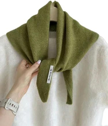 YJHLY Women's Green Tartan Acrylic Scarf