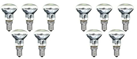 Ohewiiuk Lava Lampe E14 R39 30W Strahler Schraube in Glühbirne Klarer Spot Glühbirnen Lava Glühlampe 10 Stücke