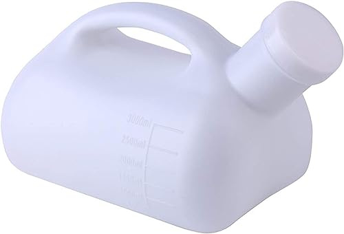 Urine Bottle,Large Male Urinal, Portable 3000ml Mens Potty Pee Bottle Collector, Travel Toilet, Emergency Urinal Toilet