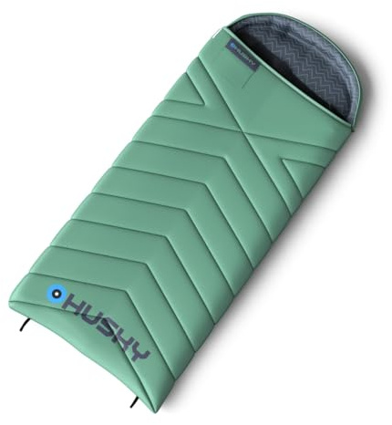 Husky Guty Schlafsack 3 Jahreszeiten bis -10°C, Warme Deckenschlafsack für Erwachsene, Sommerschlafsack für Camping, Trekking, Outdoor und Indoor