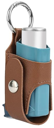Soporte Espaciador para inhalador, Caja de Almacenamiento Duradera, Funda Protectora compacta, Material de, Cierre de Metal, solución de Transporte Conveniente para Exteriores, hogar, Escuela