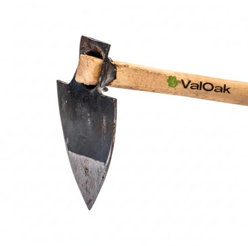 Valoak Zappa a Punta da Giardinaggio | Manico in Legno di Faggio da 100 cm | Lama in Acciaio da 16 cm | Made in Italy