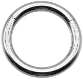 Light Tide ASTM F136 Nasenring mit Scharnier aus Titan für Nasenloch, Septum, Knorpel, Helix, Daith, Tragus, Rook, Conch, Lippe, Ohrläppchen, Piercings, Titan-Septum-Ring für Damen und Herren
