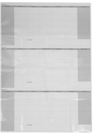 ROMISBABA Calendario Mensile Lavagna da Parete Cancellabile a Secco Grande 160X117 CM senza Data Formato Trimestrale Riutilizzabile per Ufficio Scuola e Casa con Ampio Spazio di Scrittura