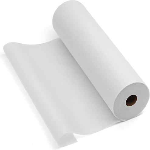 Wamkon 43 cm x 27 m Bügelvlies zum Verstärken Weiß Bügelvlies | Mittelschwer Bügelflies Vlies zum Aufbügeln 50 g/m² zum Nähen Quilten Basteln Schneidern