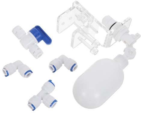 BESPORTBLE Vanne à Flotteur Automatique pour Gestion de L'eau pour Aquarium et Étang avec Contrôle Flexible du Niveau D'eau en Plastique 13x13x4cm