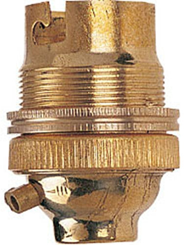 Solid Brass Lamp Holder Safety Switch 1/2 Bc B22 Dencon **Fast Postage**