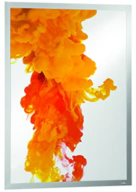 Durable Info-Rahmen Duraframe Poster (A1, selbstklebender Plakatrahmen mit Magnetverschluss) 1 Stück, silber, 499723