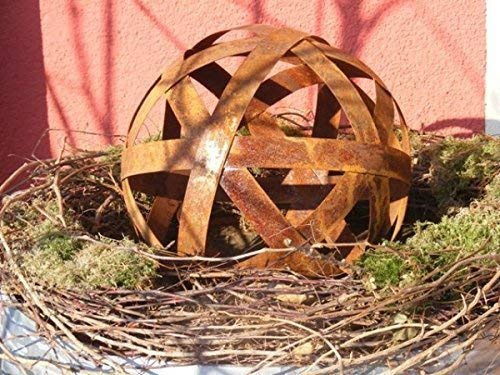 Rostikal Rost Kugeln aus Blechstreifen, Edelrost größe 3