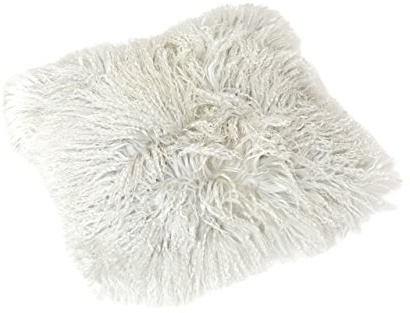 Reissner Lammfelle Tibet Lammfell Kissenbezug langflorig 30x30cm JAY30 Farbe hellgrau