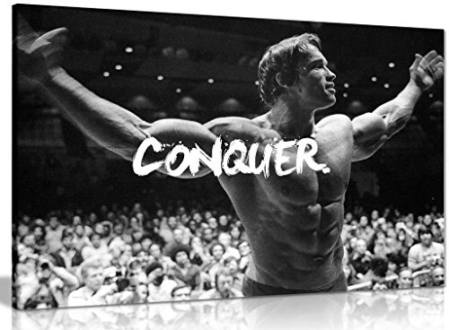 Kunstdruck auf Leinwand, Motiv Arnold Schwarzenegger Eroberung, 76,2 x 50,8 cm