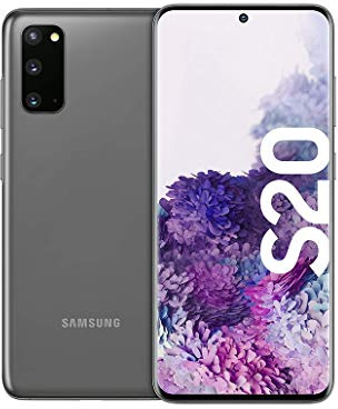Samsung Galaxy S20 - Smartphone débloqué, 128 Go/8 Go de RAM, Cosmic Gray [Version Allemande]