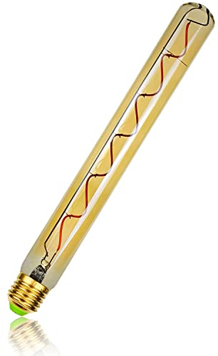 YANUODA LED-Lampen Vintage Glühbirne 4W Dimmbare lange Reagenzglaslampe 220 / 240V E27 Dekorative Edison-Lampe T32 300mm (Golden)