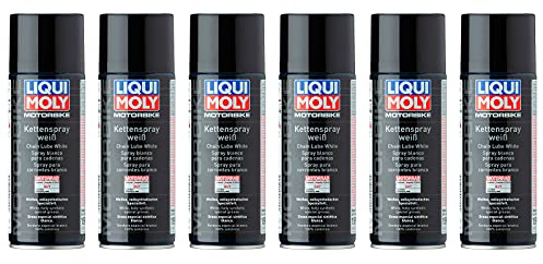 ILODA 6X Original Liqui Moly 400ml Motorbike Kettenspray Weiß Chain Spray White 1591