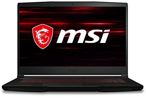 MSI GF65 Gaming Laptop: 39.6 cm 144Hz FHD 1080p, Intel Core i5-10500H, NVIDIA GeForce RTX 3050, 8GB, 256GB NVMe SSD, teclado rojo, Win 10, negro (10UC-440)