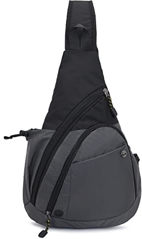FANDARE Ultralätt ledig bröstväska, crossbody-väska, herr, dam, axelväska, bältesväska, axelväska, för resor, vandring, cykling, jogging, dagsförpackningar, vattentät nylon