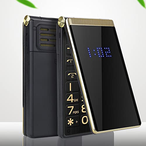 Unlocked Flip Mobile Phone for Senior, Basic Feature Big Button Cell Phone 2G, 5900mAh, SOS Button, Flashlight, Dual SIM, Loud Voice, 2.8 Screen for Elderly, Kids