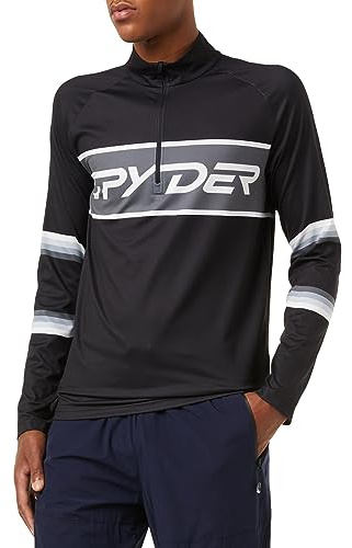 Spyder Herren Standard Premier Zip T-Neck, Schwarz, X-Large