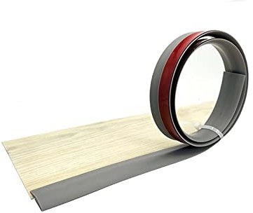 Melairya Bodenübergangsstreifen, selbstklebend, 5 m, Bodenkanten-Zierstreifen, PVC-Schwellenabdeckung for Türöffnungen, geeignet for Teppichschwellenübergänge (Color : Gray, Size : A30)