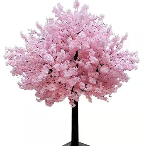 ZHPPED Großer Simulations-Sakura-Baum, Künstlicher Kirschblütenbaum mit Stabilisierender Basis, Einfach zu Montieren, für Zuhause, Hochzeit, Hotel, Einkaufszentrum Dekor,1x1m/3.2x3.2ft