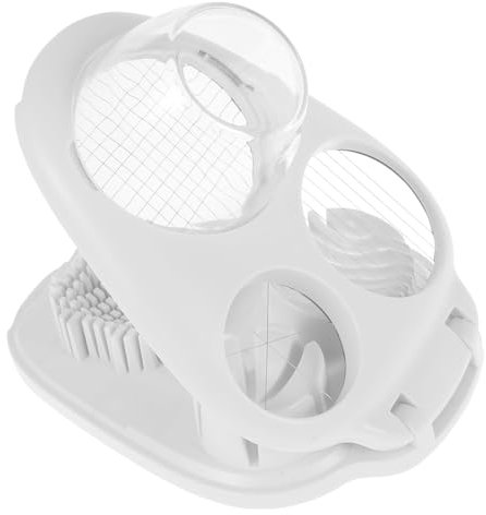 3 in 1 Stainless Steel Egg Slicer and Dicer with Multiple Functions for Boiled Eggs and Soft Strawberries